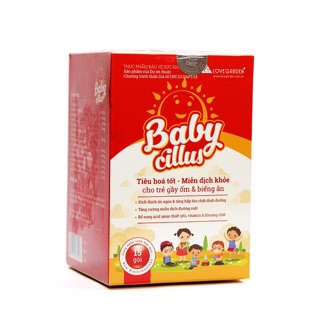 Cốm Babycillus – Hỗ trợ đề kháng khỏe, trẻ ăn ngon (Hộp 15 gói)