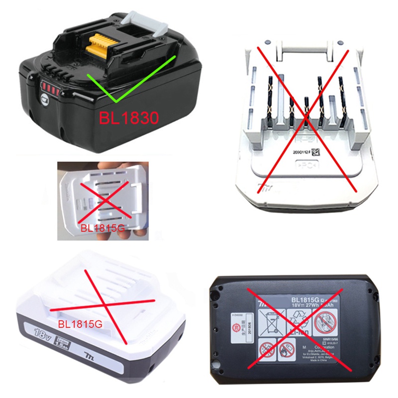 Bộ Chuyển Đổi HTB18MTL Cho Pin Hitachi 18V BSL1830 Makita LXT 18V Lithium