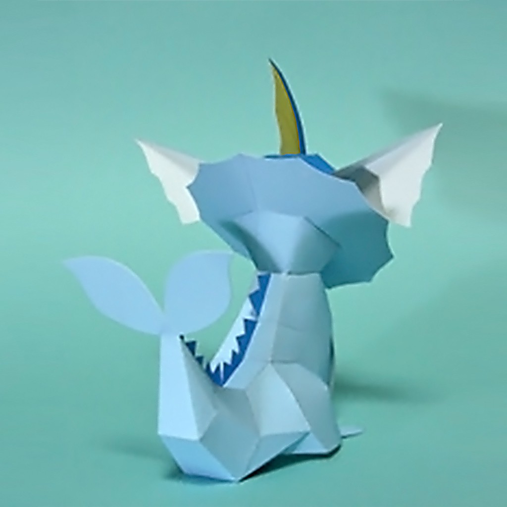 Mô hình giấy Pokemon Vaporeon ver 2