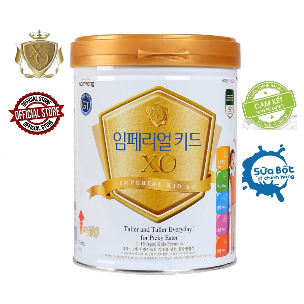 Sữa bột XO KID Hàn Quốc 800gr phát triển chiều cao