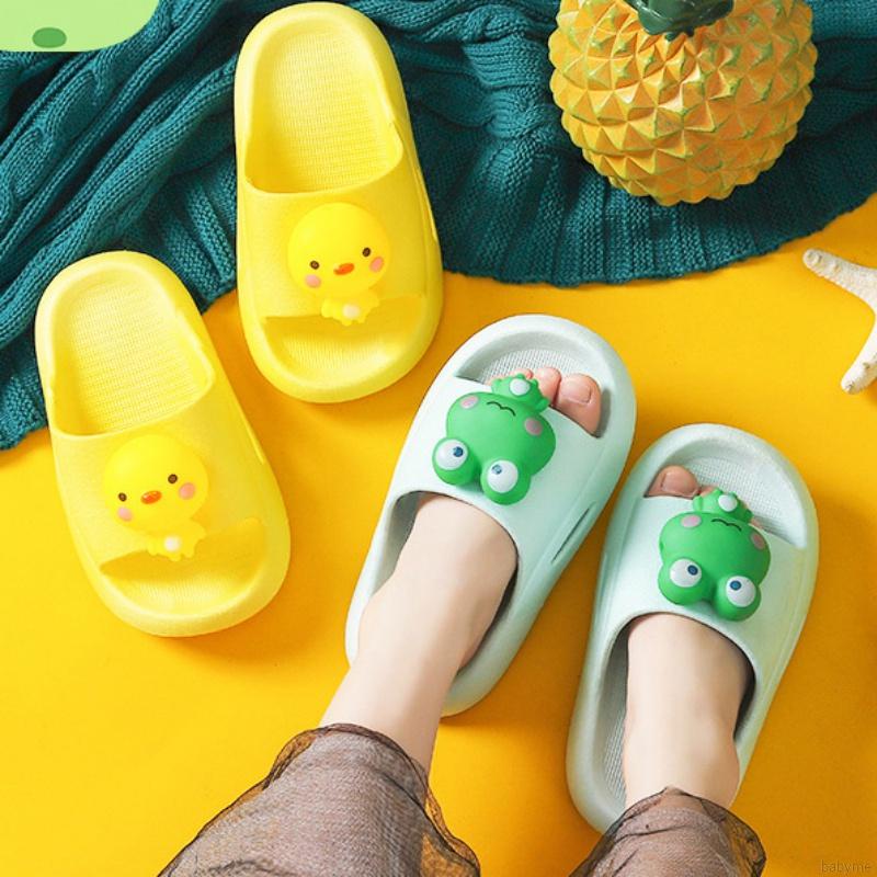 Dép Xỏ Ngón Đế Mềm Chống Trượt Họa Tiết Hoạt Hình 3d Dễ Thương Cho Bé