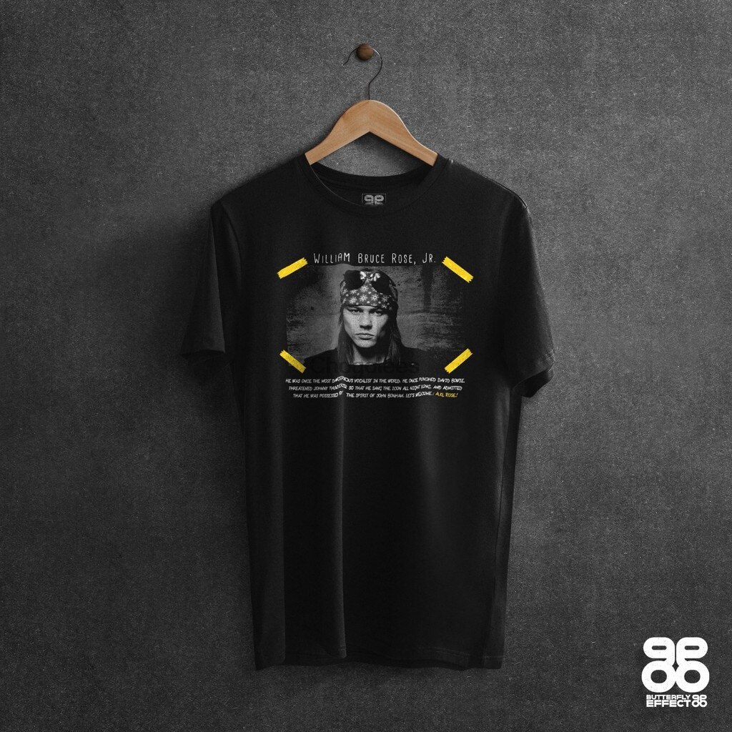 Ban nhạc Axl Rose MUSIK POP ROCK VINTAGE GRUNGE BAND T Shirt