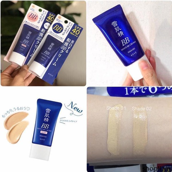 Kem nền BB Kose White 01 BB Cream 30g - Nhật