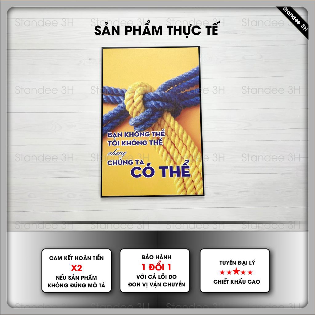 Tranh động lực treo văn phòng, slogan truyền cảm hứng, độc đáo, ý nghĩa giúp đội nhóm làm việc hăng say | 3H