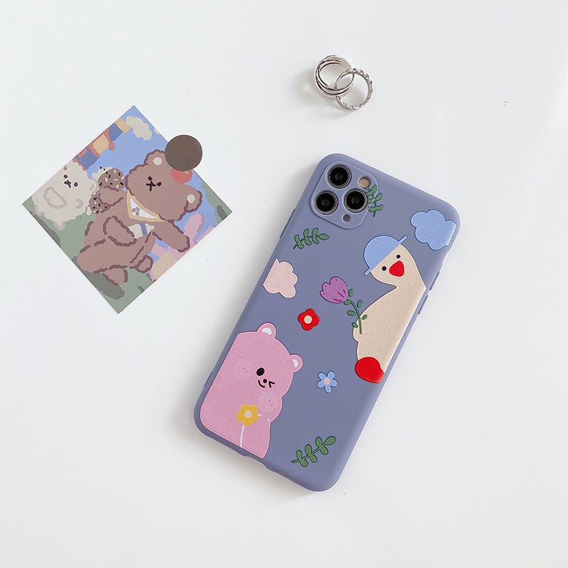 Ốp điện thoại Wss8 silicon có giá đỡ cho IPhone 6 6splus 12 12 promax 7 8 Plus SE X XS XR XS MAX 11 11 pro 11 promax