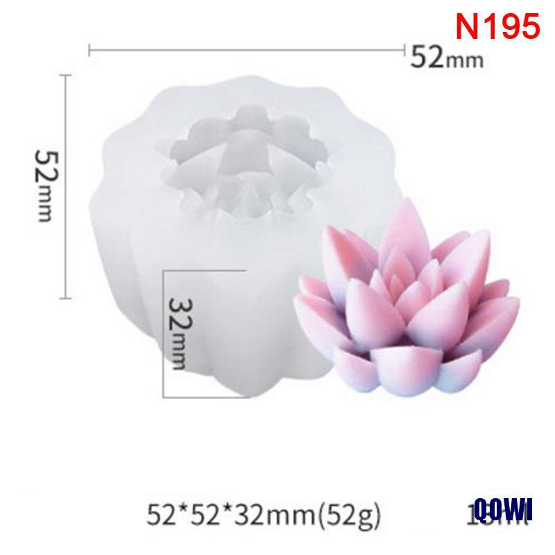 Khuôn làm bánh hình sen đá 3D bằng silicon tiện lợi