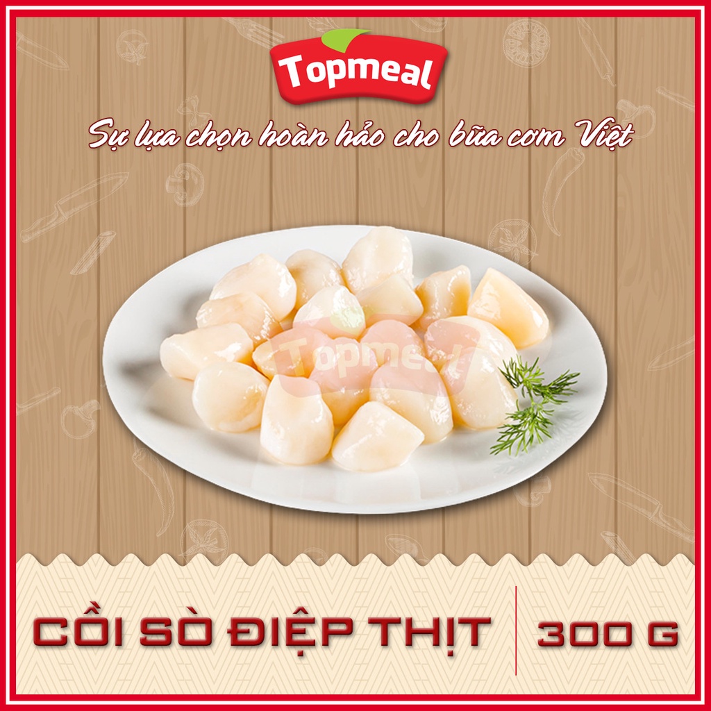 HCM - Cồi sò điệp thịt Topmeal  - Thích hợp với các món nướng, xào, nấu cháo/súp -