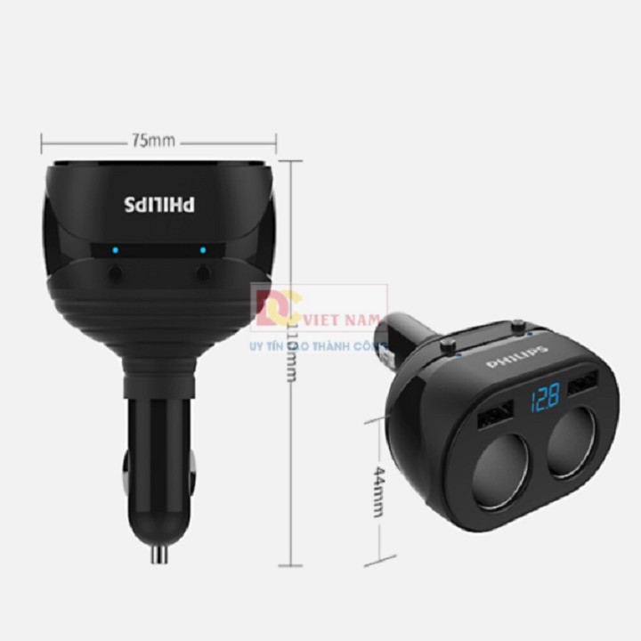Bộ chia tẩu sạc Philips cao cấp DLP3521