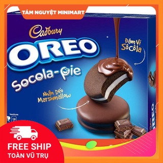 Hộp Bánh Oreo Socola Pie Nhân Dẻo Marshmallow 360G