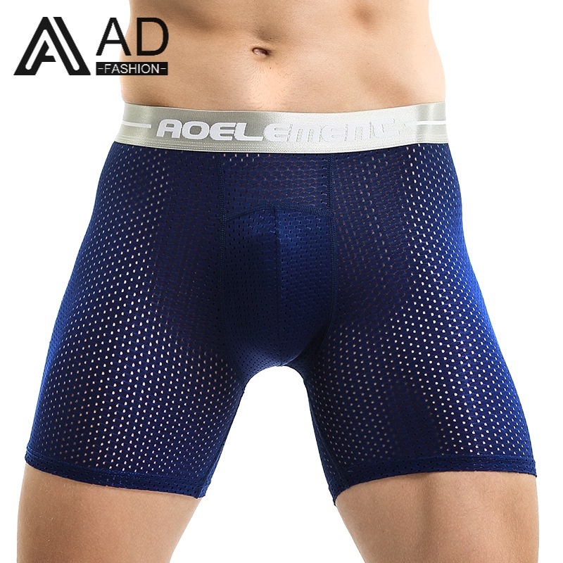 Quần lót boxer thể thao cotton phối lưới thoáng khí thời trang mùa hè cho nam 194