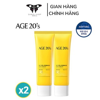 Free Ship Kem Chống Nắng t AGE20 s UV Veil Essence Sun Cream SPF50 PA++++ thumbnail