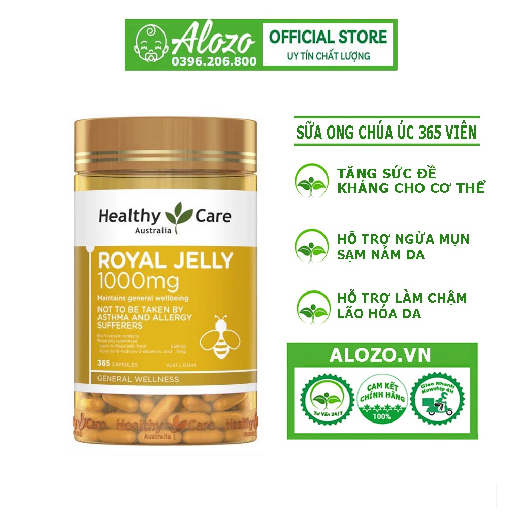 Viên uống sữa ong chúa Haelthy Care Royal Jelly đẹp da chống lão hóa