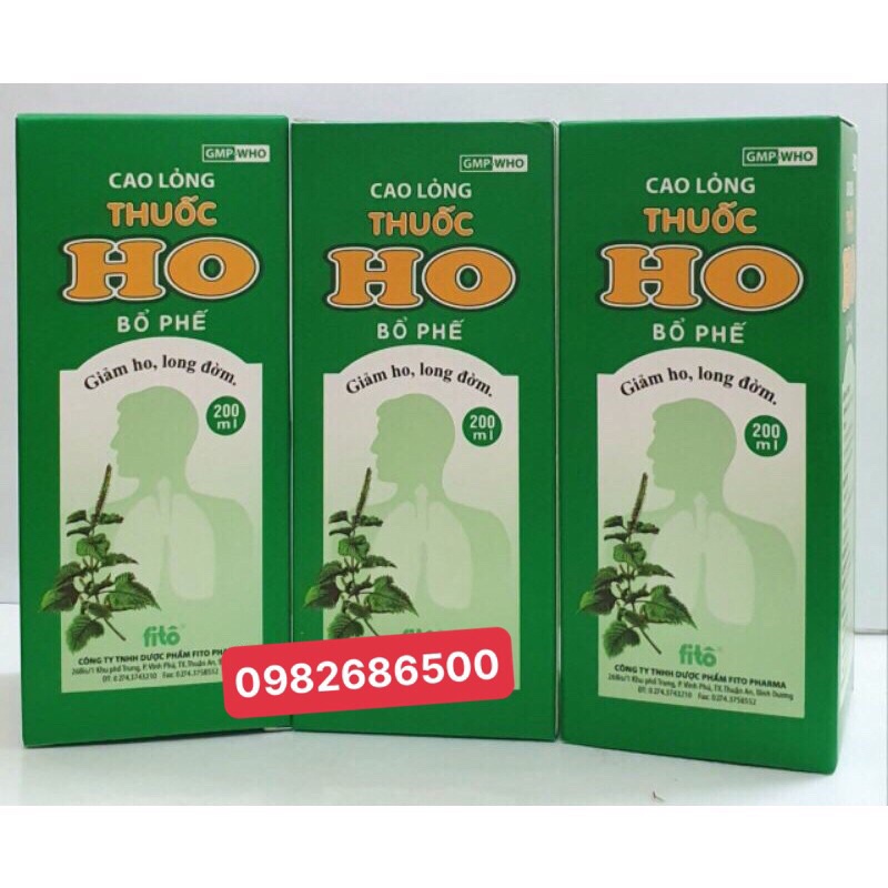 BỔ PHẾ BỔ PHỔI CAO LỎNG FITO 200ML