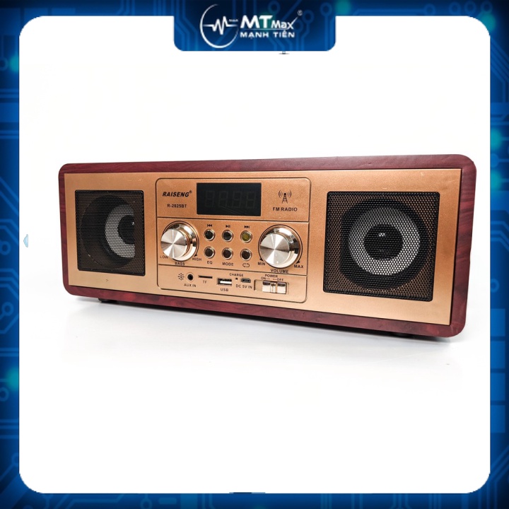 MT MAX Loa bluetooth phong cách cổ điển Raiseng R-2025BT âm thanh sắc nét ,bass mạnh  kiểu dáng đặc sắc. Bảo hành 12 thá