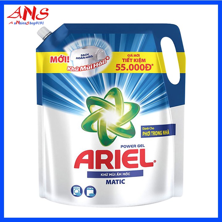 Nước giặt Ariel khử mùi túi 3.25kg