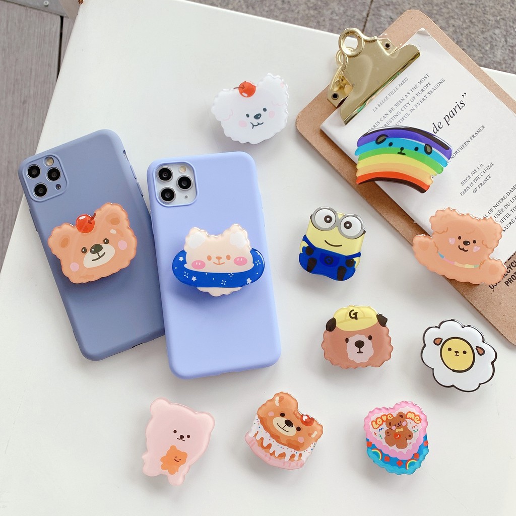 Popsocket giá đỡ điện thoại in bóng đáng yêu