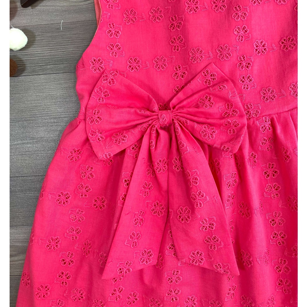 Đầm bé gái,váy trẻ em mùa hè hàng thiết kế ,BITIKIDS, họa tiết boi thêu cotton size 1-6 tuổi .