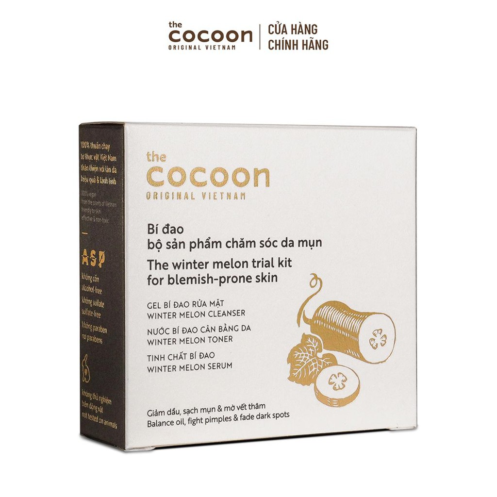 Bộ Sản Chăm Sóc Da Mụn Cơ Bản Cocoon - Trial Kit