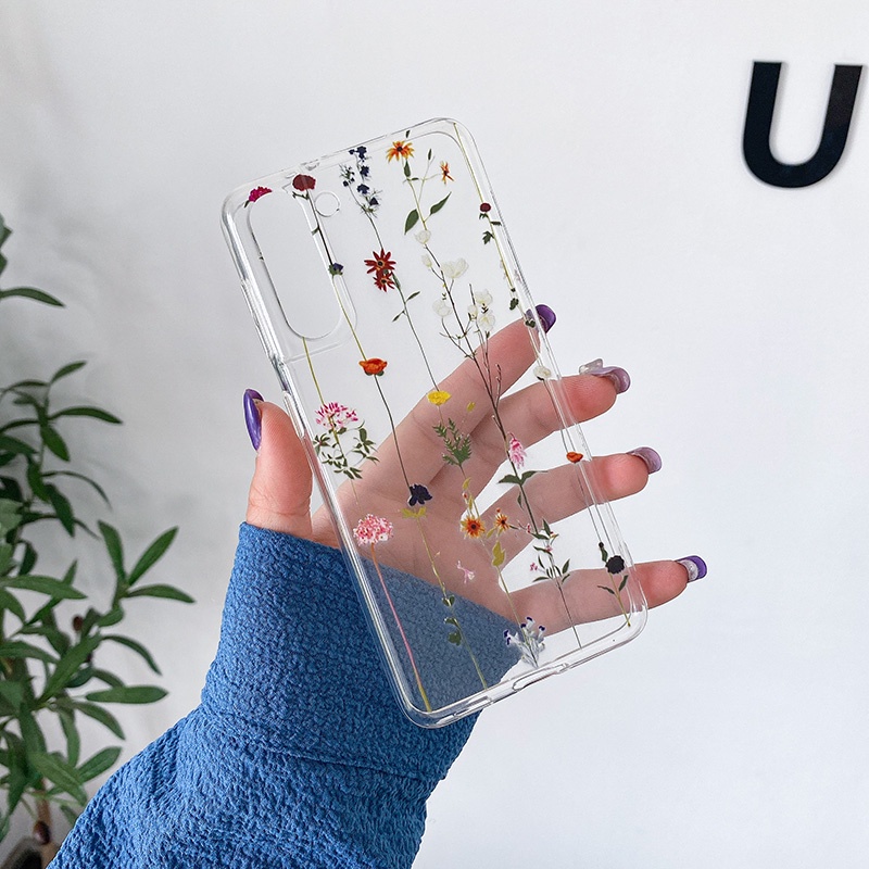 Thời Trang Ốp Điện Thoại tpu Mềm Trong Suốt Họa Tiết Hoa Cho samsung galaxy a53 a52 a22 a32 a42 a72 a82 a12 a33 a73 a71 a51 a52s 4g 5g