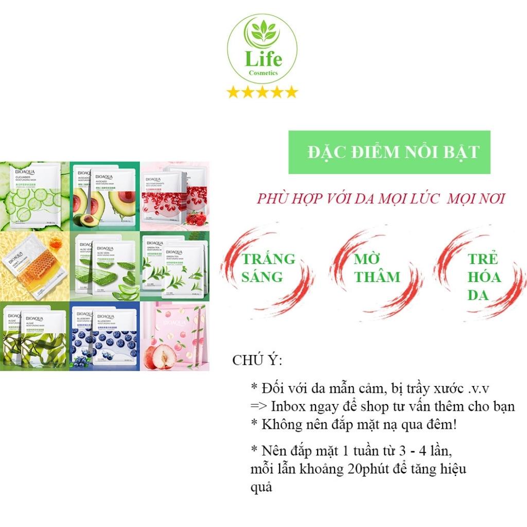 Mặt Nạ Giấy Hoa Quả Bioaqua – Mặt Nạ Dưỡng Trắng Dưỡng Trắng Cấp Ẩm Giảm Mụn Mờ Thâm Nội Địa Trung Life Cosmetics | BigBuy360 - bigbuy360.vn