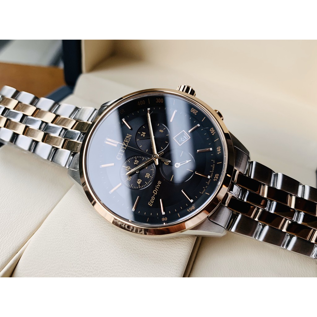 Đồng hồ nam chính hãng Citizen Eco-Drive -AT2146-54E - Made in Japan- Máy pin năng lượng ánh sáng - Kính Sapphire