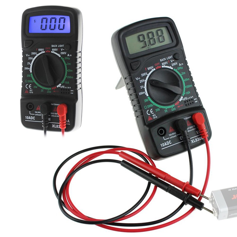 Máy đo điện vạn năng điện tử XL-830L + Bộ phụ kiện kèm theo