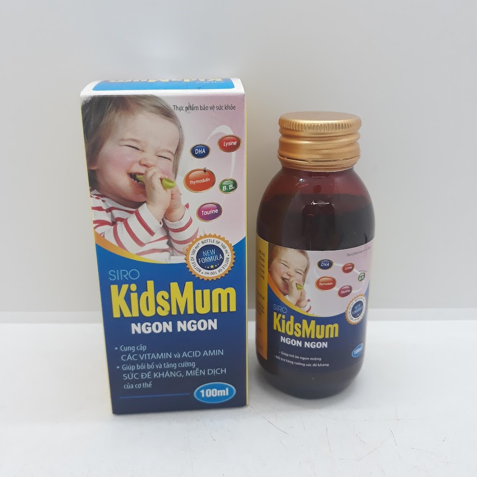 ( Chính hãng ) Siro Kidsmum Ngon Ngon- Siro dành cho trẻ biếng ăn lọ 100ml