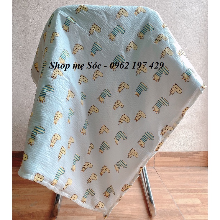 Chăn Xô Trần Bông BABYBEE Cho Bé Dầy Dặn Ấm Áp - Kích Thước 1m*1.2m