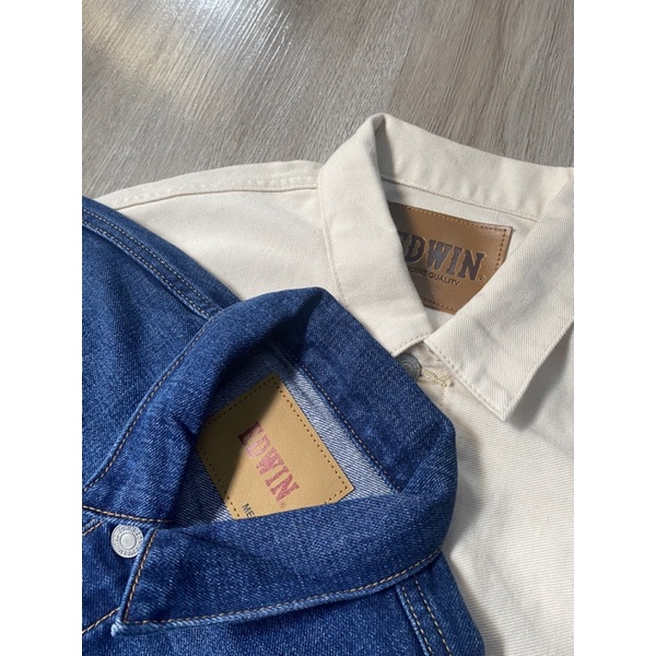 Áo Jeans Xanh Đậm Form Crop Chính hãng Nhật Bản