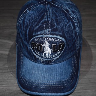 Mũ nón lưỡi trai Jean chất thêu chữ POLO  2021 Nk035