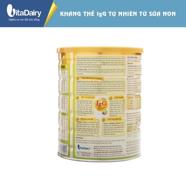 Sữa Bột ColosBaby Gold 0+ 800g (date 2022)