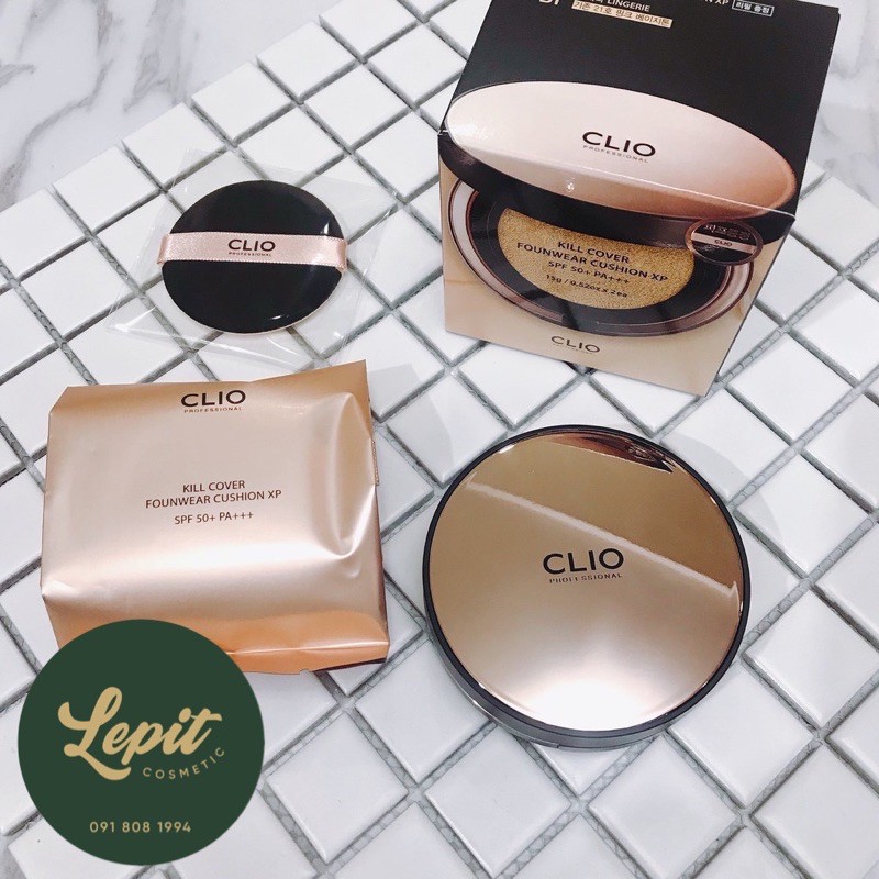 [Chính Hãng] Phấn Nước Clio - Clio Kill Cover Glow/ Founwear Cushion XP  Set SPF 50+ PA+++ - Cushion Clio Kill Cover | BigBuy360 - bigbuy360.vn