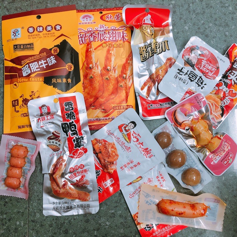 Set ăn vặt 36 món ngon tê cay