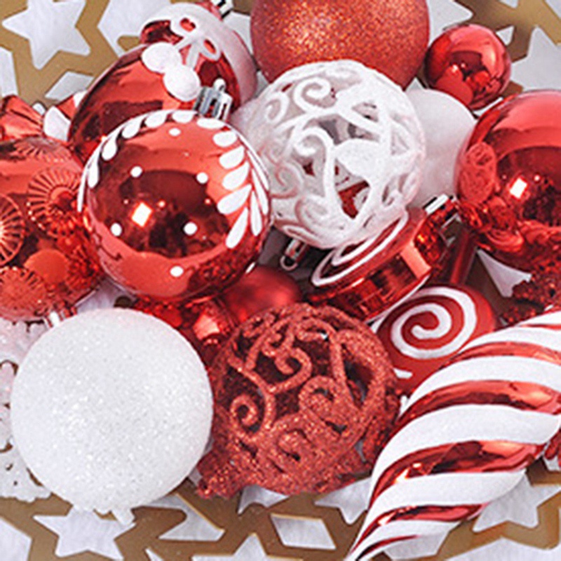 Set 130 Trái Châu Trang Trí Cây Thông Noel