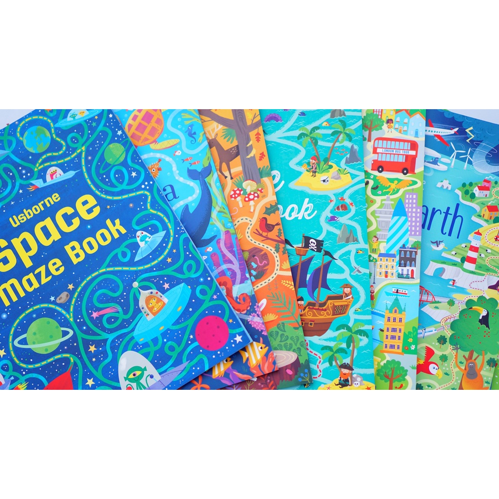 Sách đi tìm mê cung Usborne London mazes book
