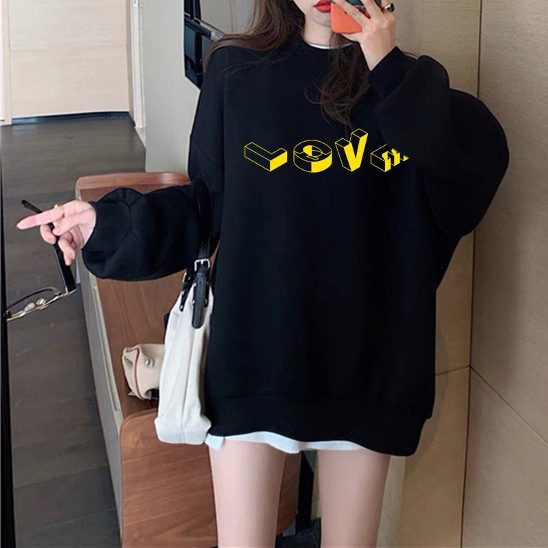Áo Sweater Unisex nam nữ tay bồng, Áo Sweater Couple form rộng chất nỉ bông không bông xù | BigBuy360 - bigbuy360.vn