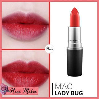 Son MAC Lady Bug 510 Màu Đỏ Hồng – Lustre