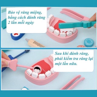 Bộ đồ chơi cho bé tập làm bác sĩ bằng gỗ cao cấp