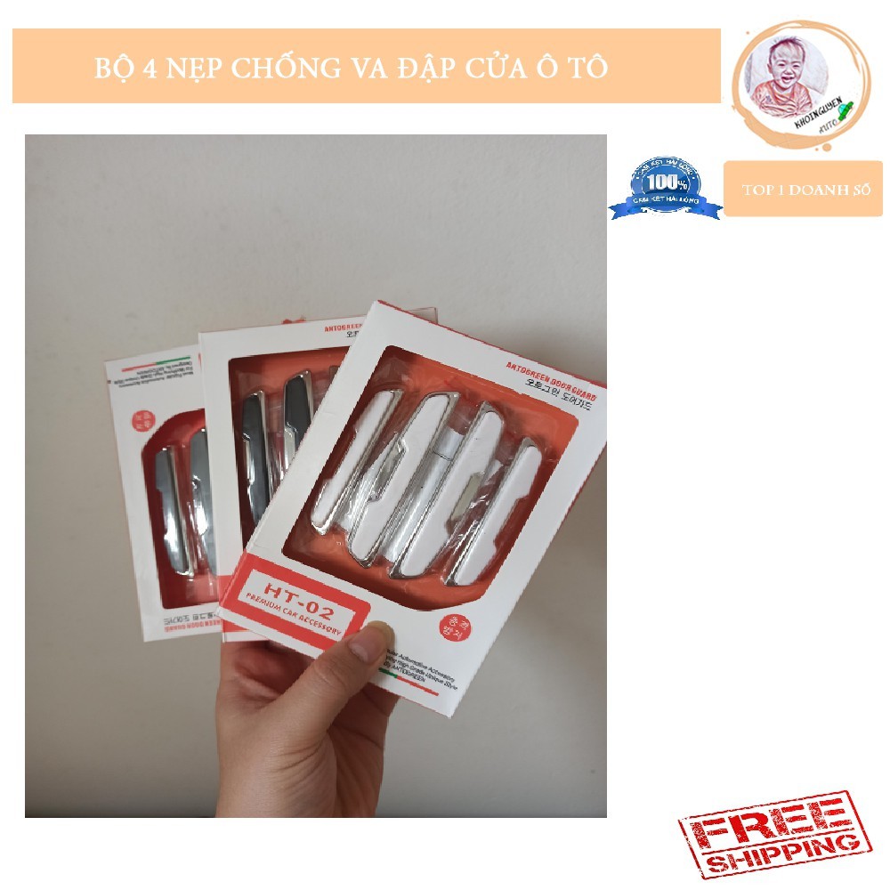 ⚡️FREESHIP⚡️SET 4 miếng cao su dán cạnh xe chống trầy xước, va đập cho xe hơi.