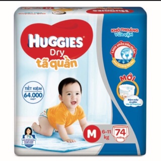 Bỉm huggies tã quần m74