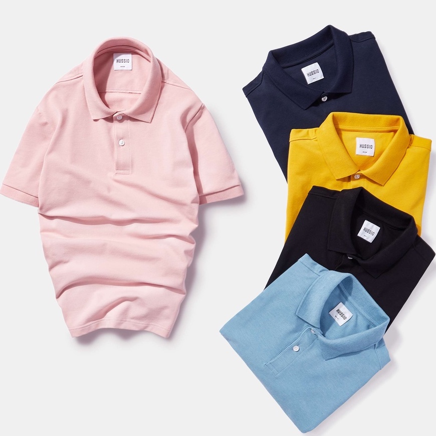 Áo thun polo nam trơn CLASSIC vải cá sấu cotton siêu xịn, chuẩn form - HUSSIO