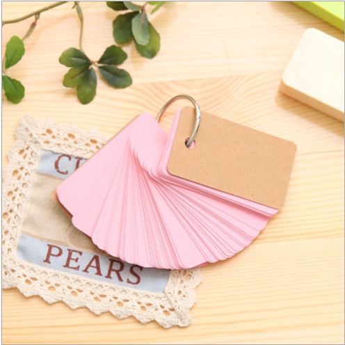Bộ Flashcard học từ vựng 100 tờ (4*7 cm) - Nhiều màu Học Tiếng Anh