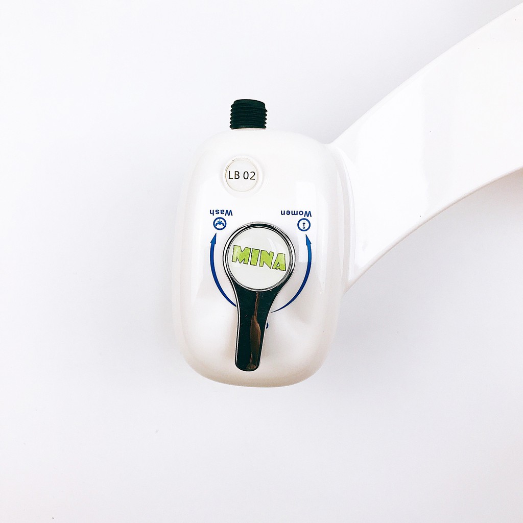 Vòi Xịt Vệ Sinh Mina. Bidet Công Nghệ Nhật. Bảo Hành Đổi Mới 36 Tháng. Lắp Đặt Dễ Dàng, Không Cần Tháo Rời Năp Bồn.