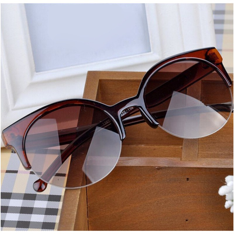 Kính Mát Gọng Mắt Mèo Phong Cách Retro Thời Trang Cho Nam Nữ