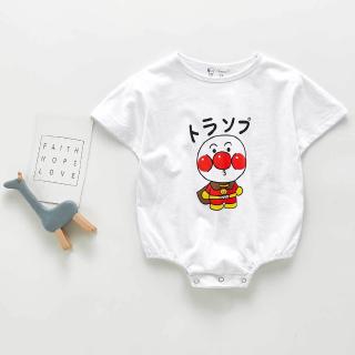 Áo Liền Quần Tay Ngắn In Hình Anpanman Dễ Thương Thời Trang Mùa Hè Cho Bé