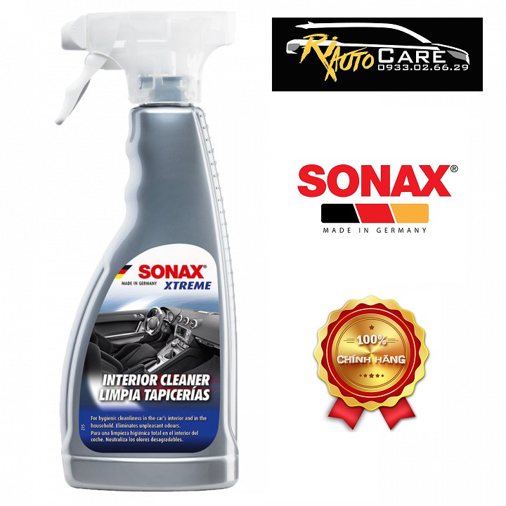 Dung Dịch Làm Sạch Khoang Nội Thất Xe Xtreme Có Khử Mùi SONAX Xtreme Interior Cleaner 221241