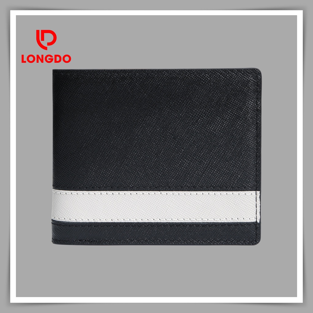 Ví nam ngang cao cấp - Cam kết 100% da bò thật - Bảo hành 5 năm - Thương hiệu uy tín Longdo Leather - B02