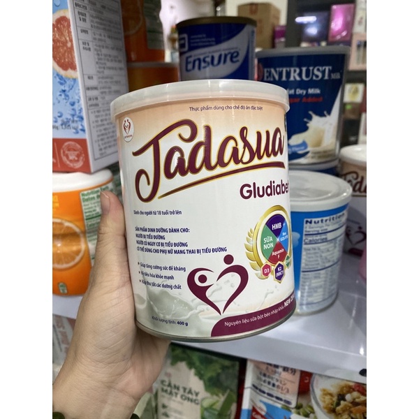 Sữa y tế dành cho người tiểu đường Tadasua Gludiabet Hộp 400gr