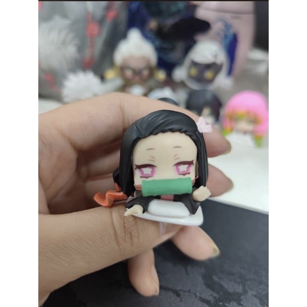 Mô Hình Thanh Gươm Diệt Quỷ Chibi - Figure Kimetsu No Yaiba 5cm (Có clip, Ảnh thật)