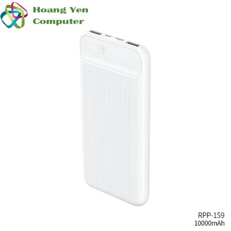 Sạc Dự Phòng Remax RPP-159 10000mAh Lõi Polymer 2 Cổng Sạc Vào, 2 Cổng Sạc Ra - BH 1 Năm - Hoàng Yến Computer